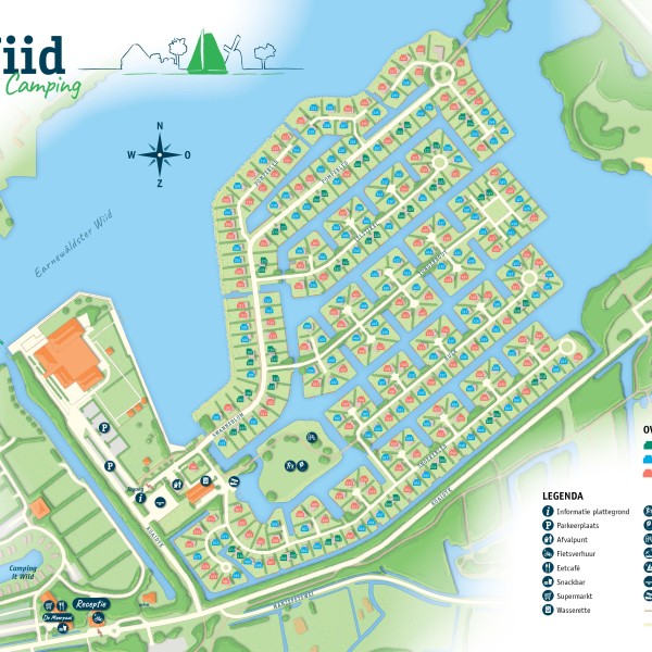 Plattegrond Buitenplaats It Wiid 2024