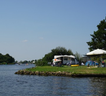 Kamperen aan het water - camping It Wiid